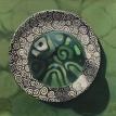 Crystal Ball on a Scroll Plate
